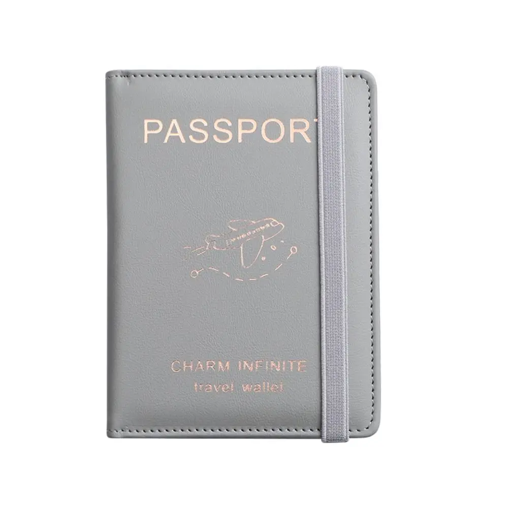 Women Men Multi-Function Ultra-thin PU Leather Passport Holder Credit ID Card Wallet Passport Protector RFID Passport Cove