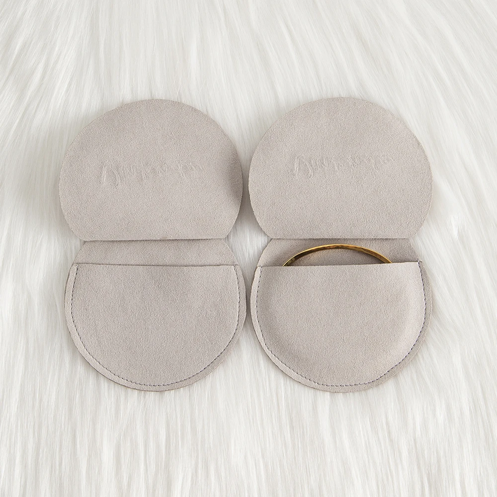10Pcs Lovely 7x7cm Round Micro - Velvet Jewelry Box 评论和价格