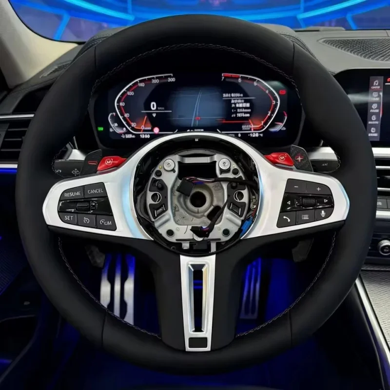 Индивидуальный руль из микрофибровой кожи для BMW G82 M4 G20 G22 G30 G11 G12 G80 G81, аксессуары для руля.