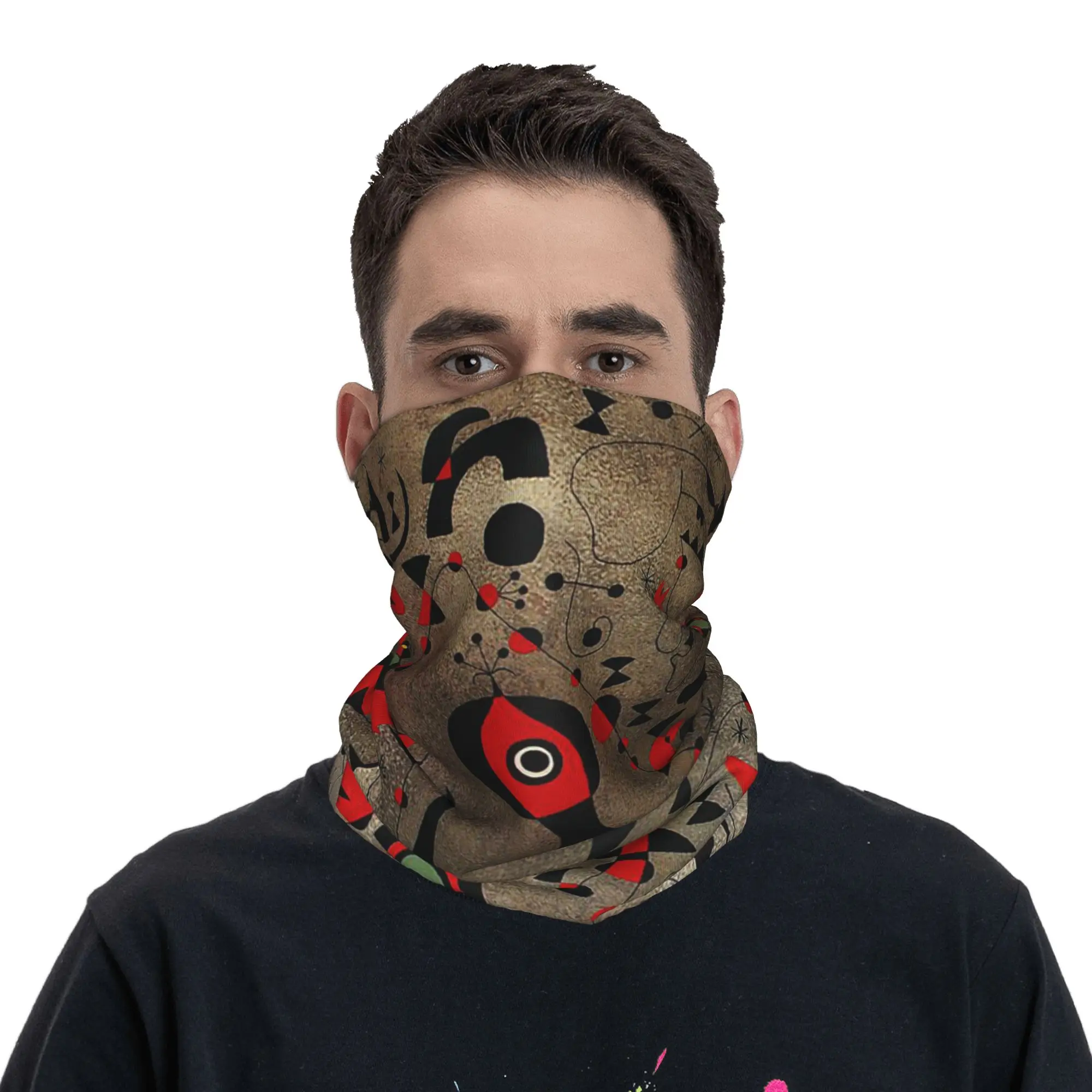 

Line Art Print Bandana Neck Gaiter Printed Mask Scarf Headband Running Unisex Adult Washable