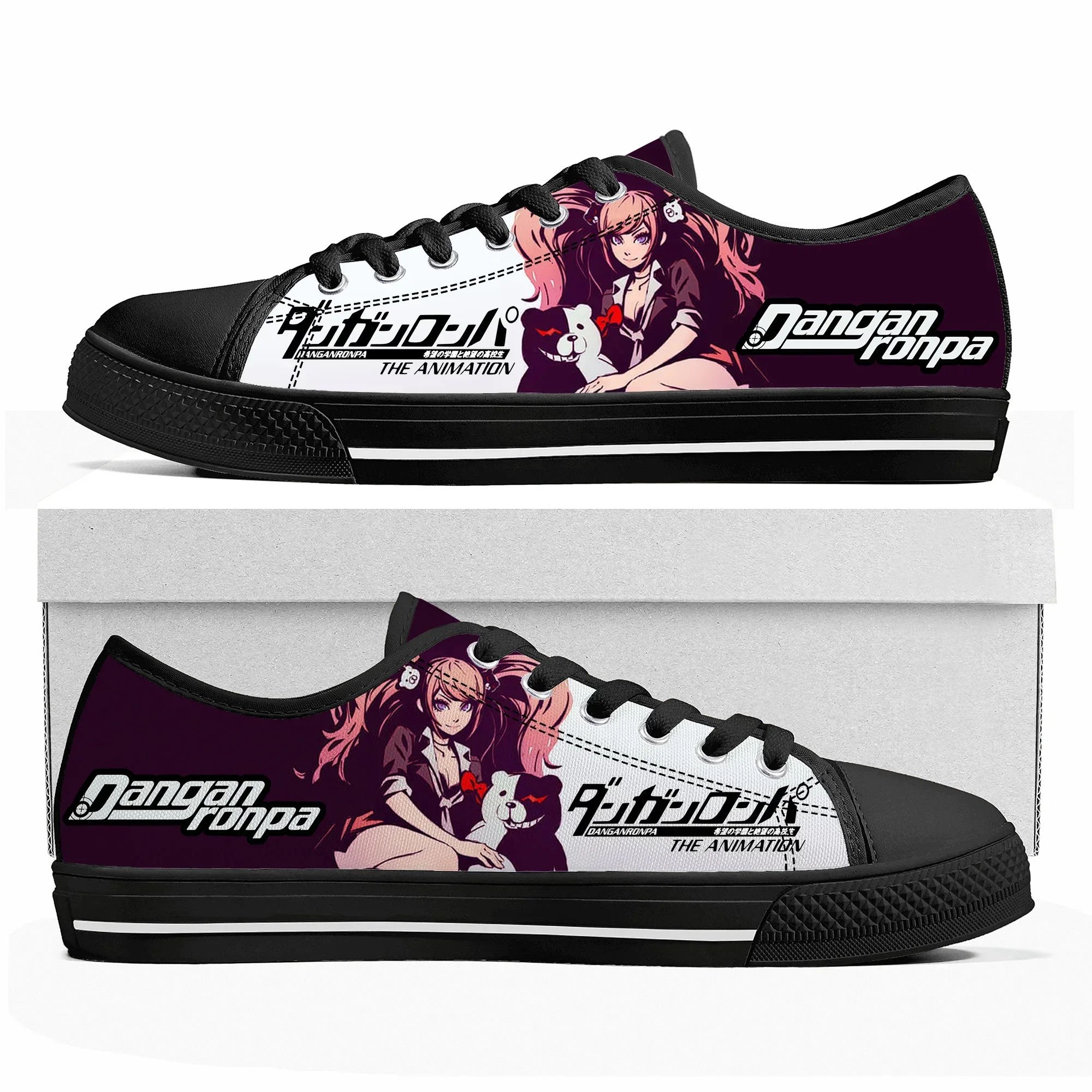 

Cartoon Game Danganronpa Junko Enoshima Low Top Sneakers Women Men Teenager Shoes Casual Tailor Made Canvas Sneaker