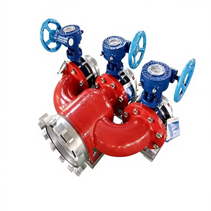 2026 JMFIRE Model 300 Firefighting 4-way 5-way Water Distributor Stainless Steel Self-locking Connector Large-diameter