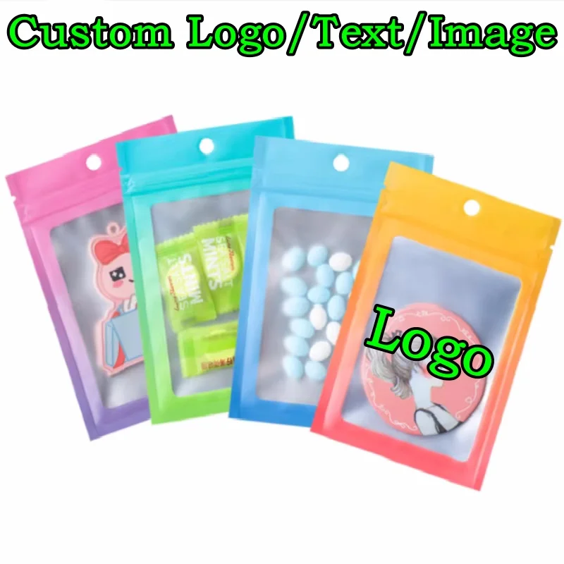 200 Stück Flache Aluminiumfolie Ziplock-Verpackungsbeutel DIY Logo Kakao Matcha Gemahlener Kaffee Süßigkeiten Gewürze Rindfleisch Snack Tee Aufbewahrungsbeutel