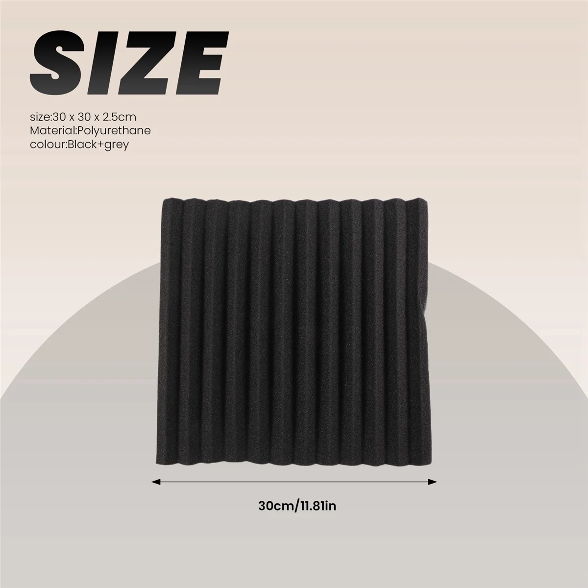 12 Pcs Acoustic Foam Board,Studio Wedge Tile,Acoustic Foam Soundproof Pyramid Studio Treatment Wall Panel 2.5X30X30cm HOT