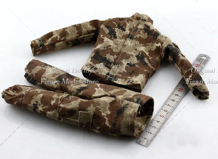 In Voorraad 1/6 Schaal Mannen Soldaat Chn Legerbewaker Camouflage Gevechtsuniform Kleding Set Voor 12-Inch Actiefiguurpop