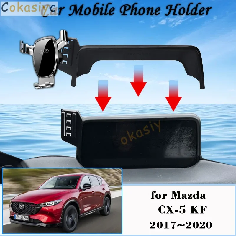 

Автомобильный держатель мобильного телефона для Mazda CX-5 CX5 KF 2018 2017 ~ 2020, вращающееся на 360 градусов автомобильное крепление, GPS-кронштейн, навигационная подставка, аксессуары