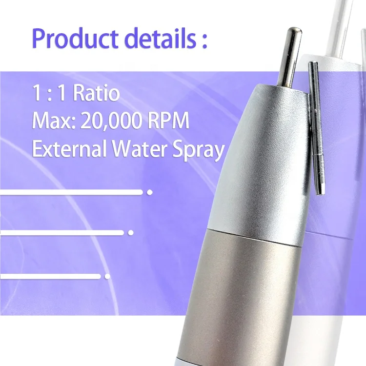 den tal External Spray den tal Surgical Handpiece 1:1 Low Speed Straight Handpiece Stainless Steel  Equipment