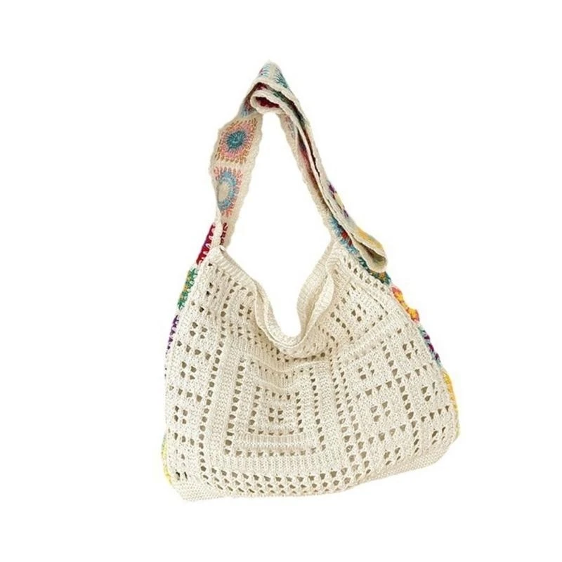

A3PE Женский пляжный пакет вязаная сумка для плеча модная сумочка цветы кросс -кузнеца сумка для каникулы для путешествий каждый