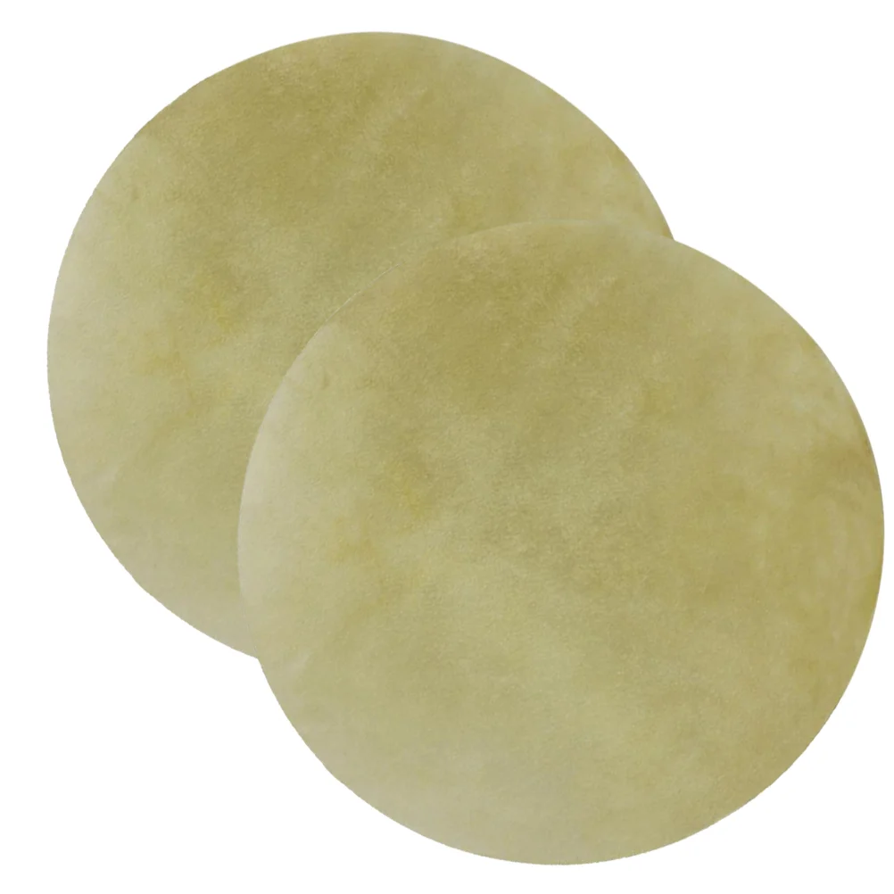 

2 Pcs Drum Cover African Covers for Replace Parts Round Shape Head Natural Pure Percussion