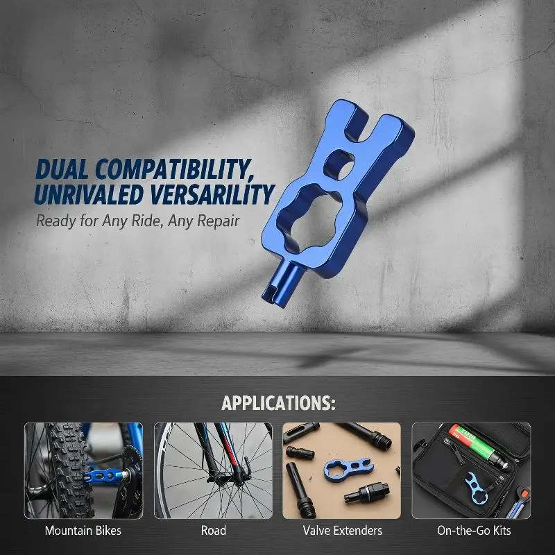 Durable Bicycle Valve Core Disassembly Tool 1Pcs Portable Tire Nozzle Wrench for Cycling Beginner Repair Accessory