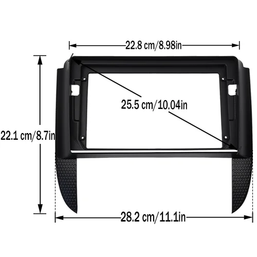 Imagen 2 del producto Para Chevrolet AVEO 2004-2010, Marco de Instalación de Radio para Coche de 9 Pulgadas (LHD/RHD), Panel Estéreo, Kit de Montaje en el Tablero, Fascia