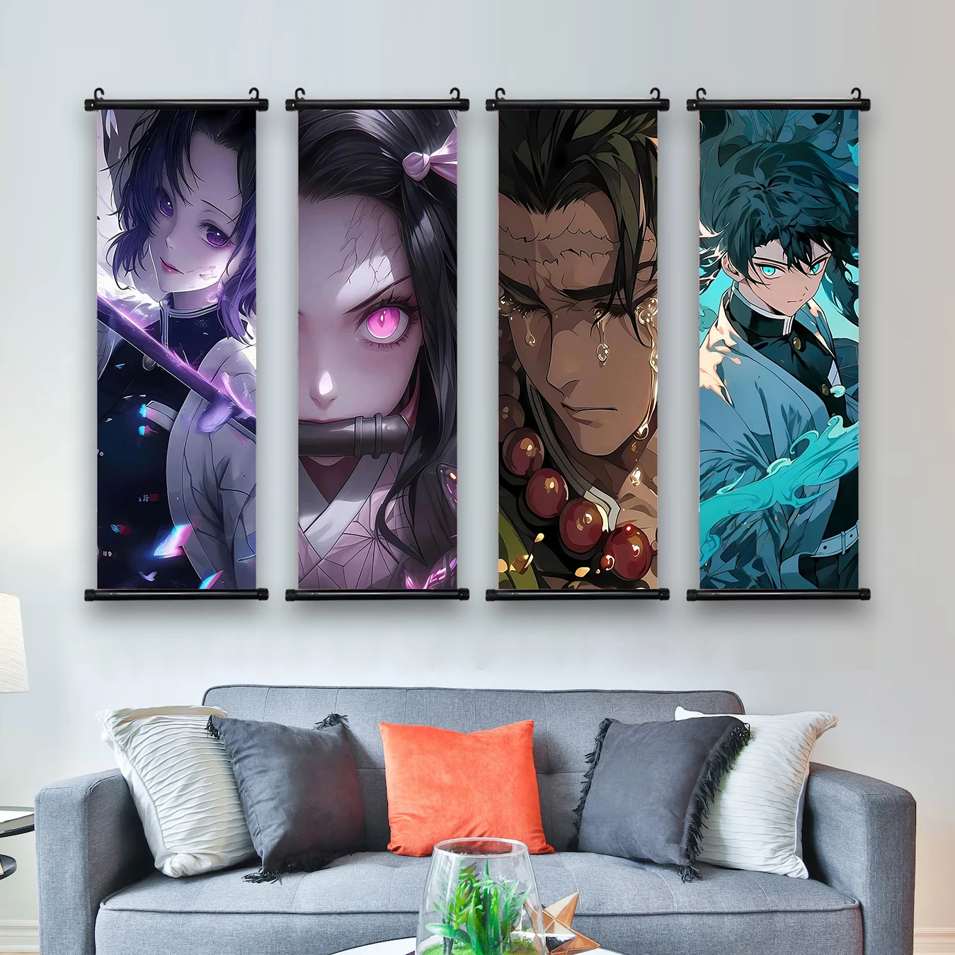 Demon Slayer Hashira Home Decoration Art Wallpaper Comic Wall Artwork Canvas Painting Picture Print Anime Hanging Scroll Poster