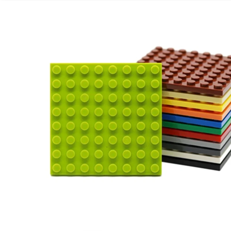 12PCS PLATE 8x8 Compatible with 41539 Self-Locking Bricks Building Blocks Toys Accessories