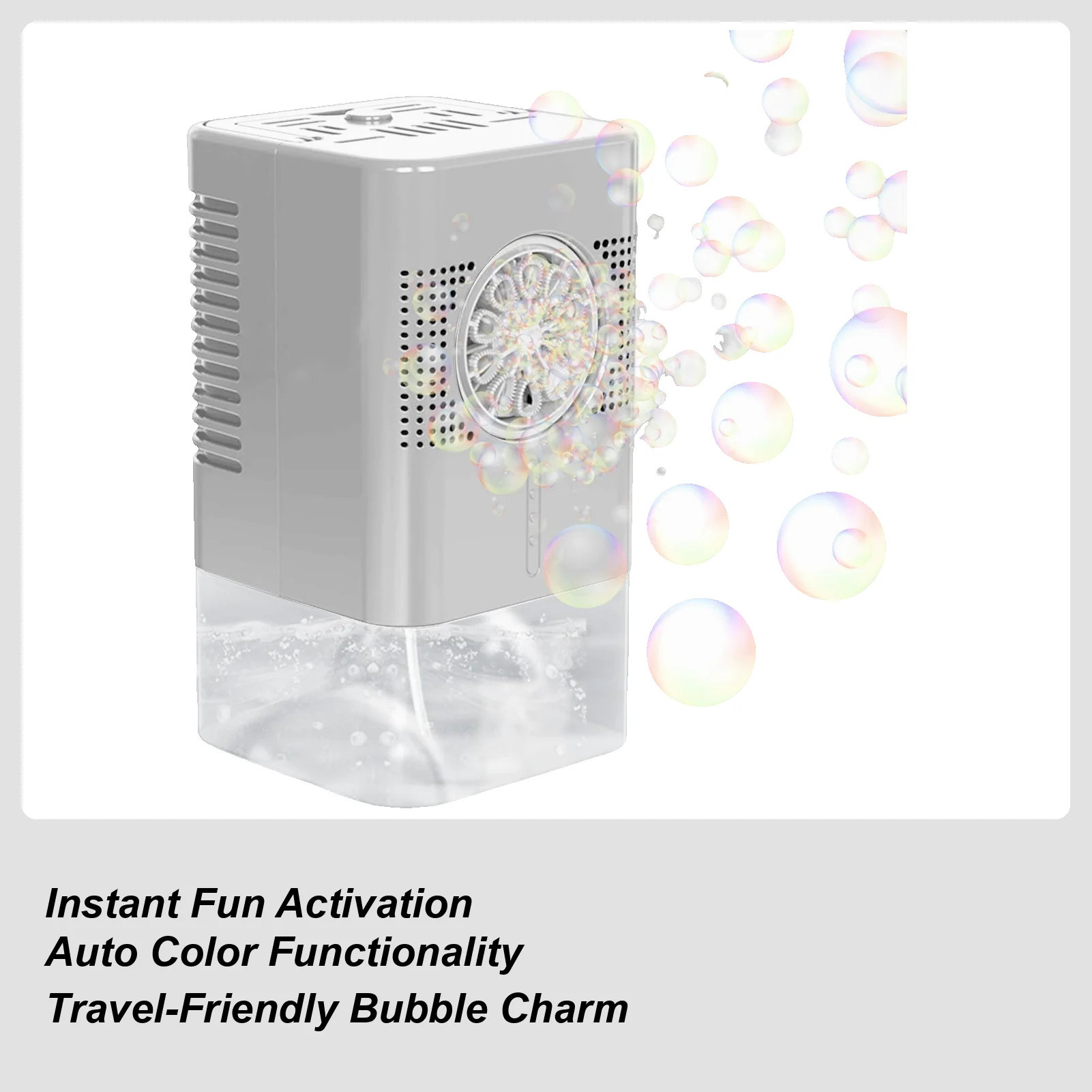 Machine à bulles automatique, souffleur de bulles, jouets interactifs avec lumières, jeux d'arrière-cour pour enfants en bas âge, été
