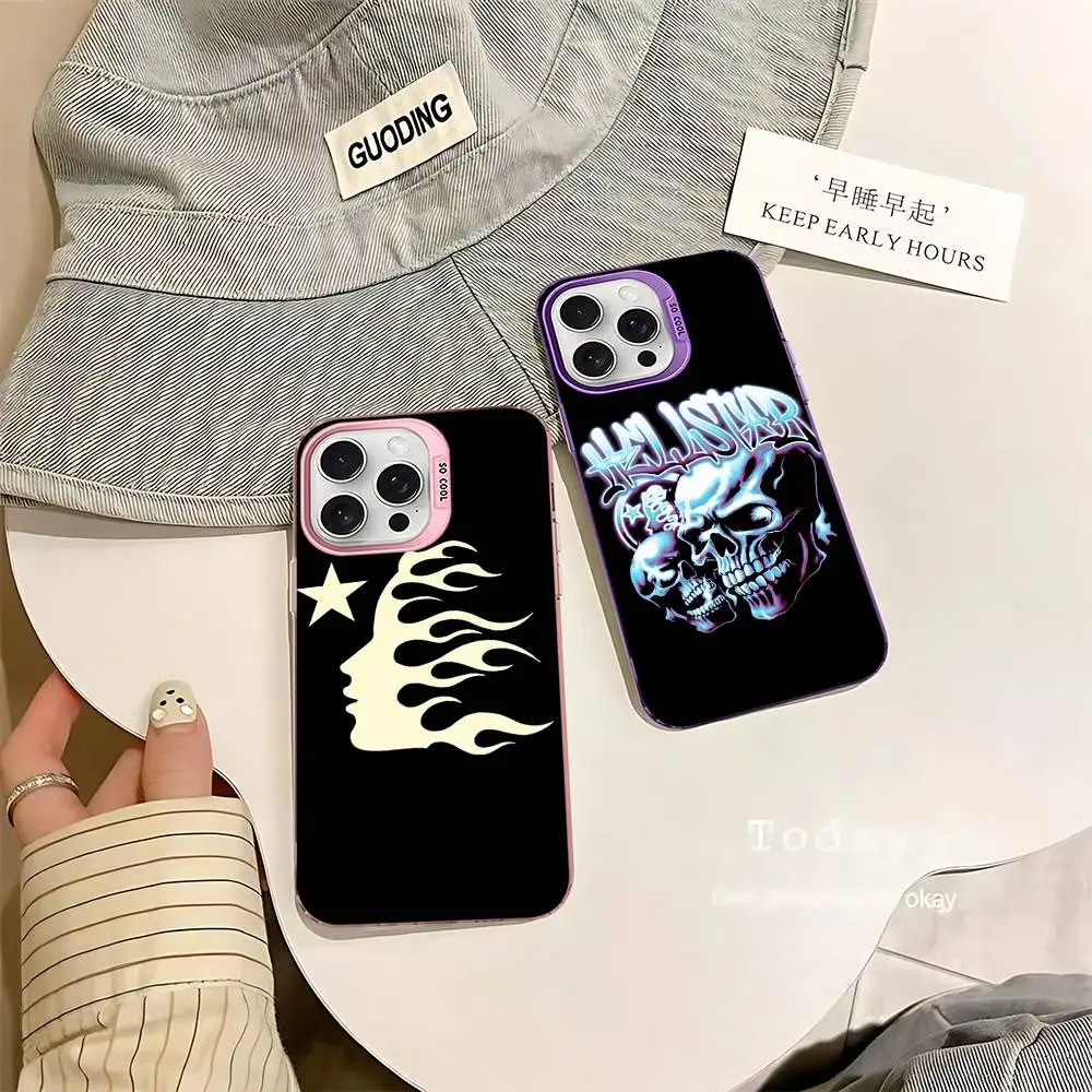 H-HellstarS Fashion Logo Phone Case For iPhone 17 16 15 14 13 12 11 Pro Max Plus Pro Colorful Shell view 5
