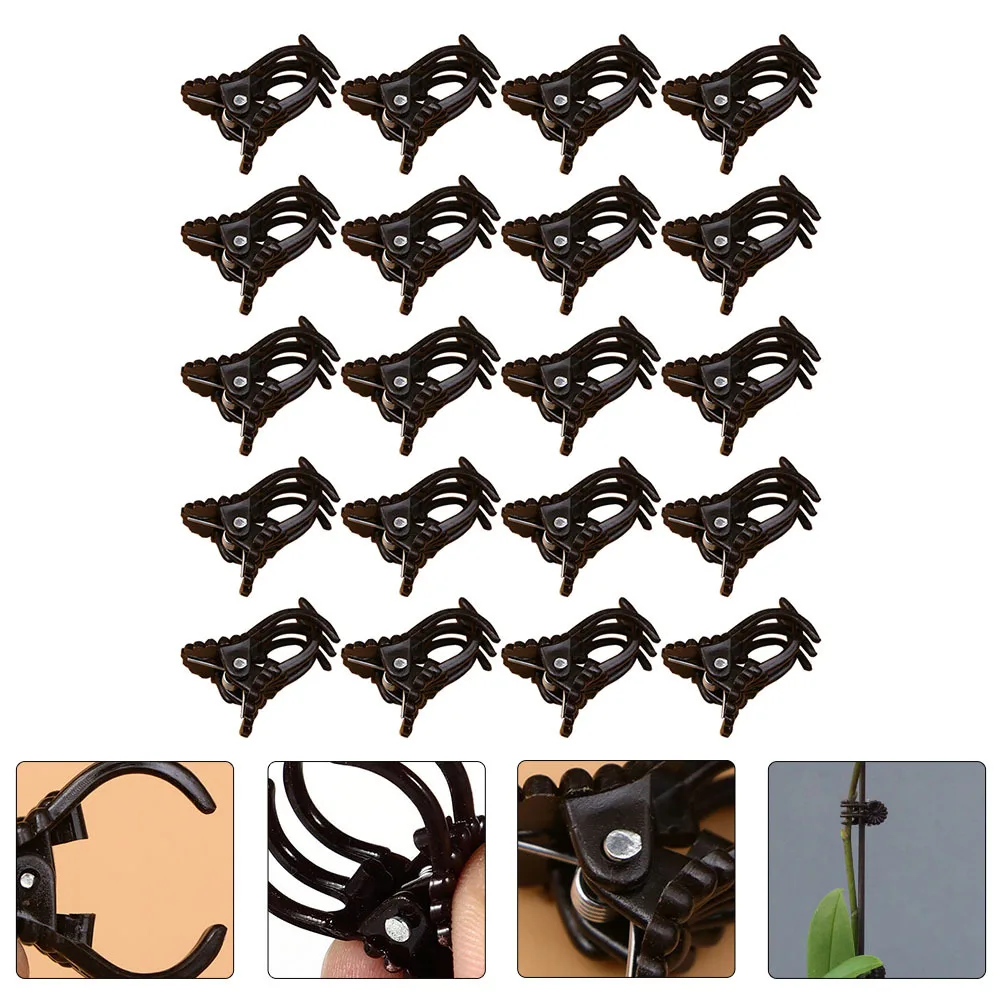 

150Pcs Orchid Plastic Clips Plant Support Clips Practical Stem Fixing Holder for Garden Vine Plants Tomato Beans