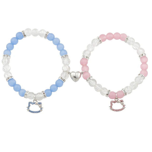 Pink and blue bracelets hotsell