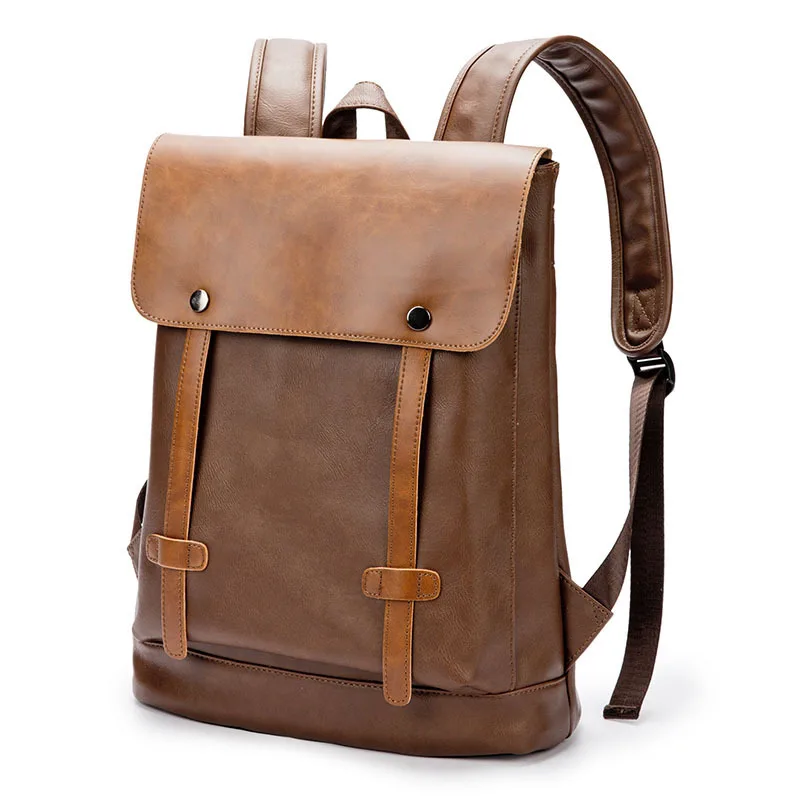 2024 New Arrivals Leather Backpack For Men Male Genuine Leather Laptop Travel Backpack Daypack Bag Men Male Large