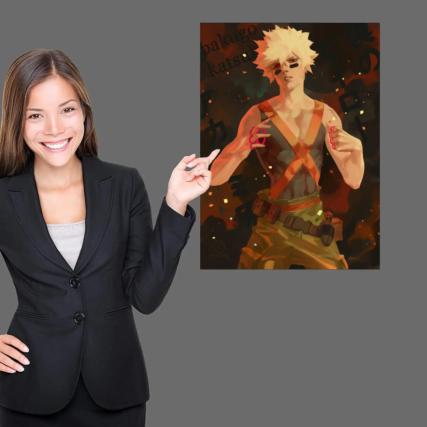 bakugou anime Poster Prints Wall Art Canvas Painting Poster For Modern Family Living Room Home Decor