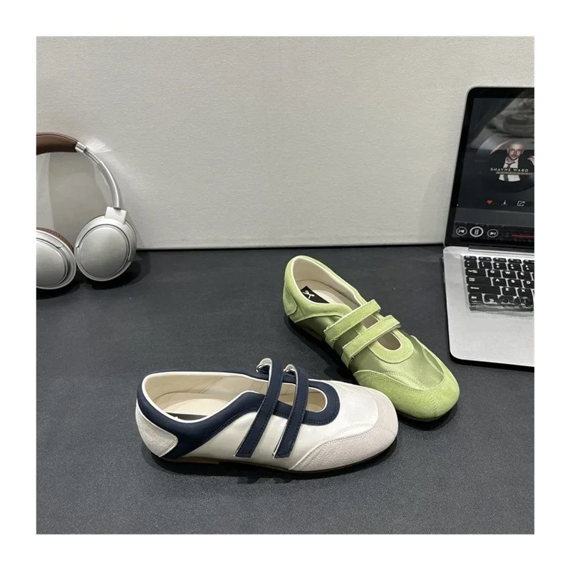 

Dopne ing, повседневные женские туфли без шнуровки Mary Jane oes, весна-лето 2022, атласные туфли в стиле пэчворк на низком каблуке Faion Single oes