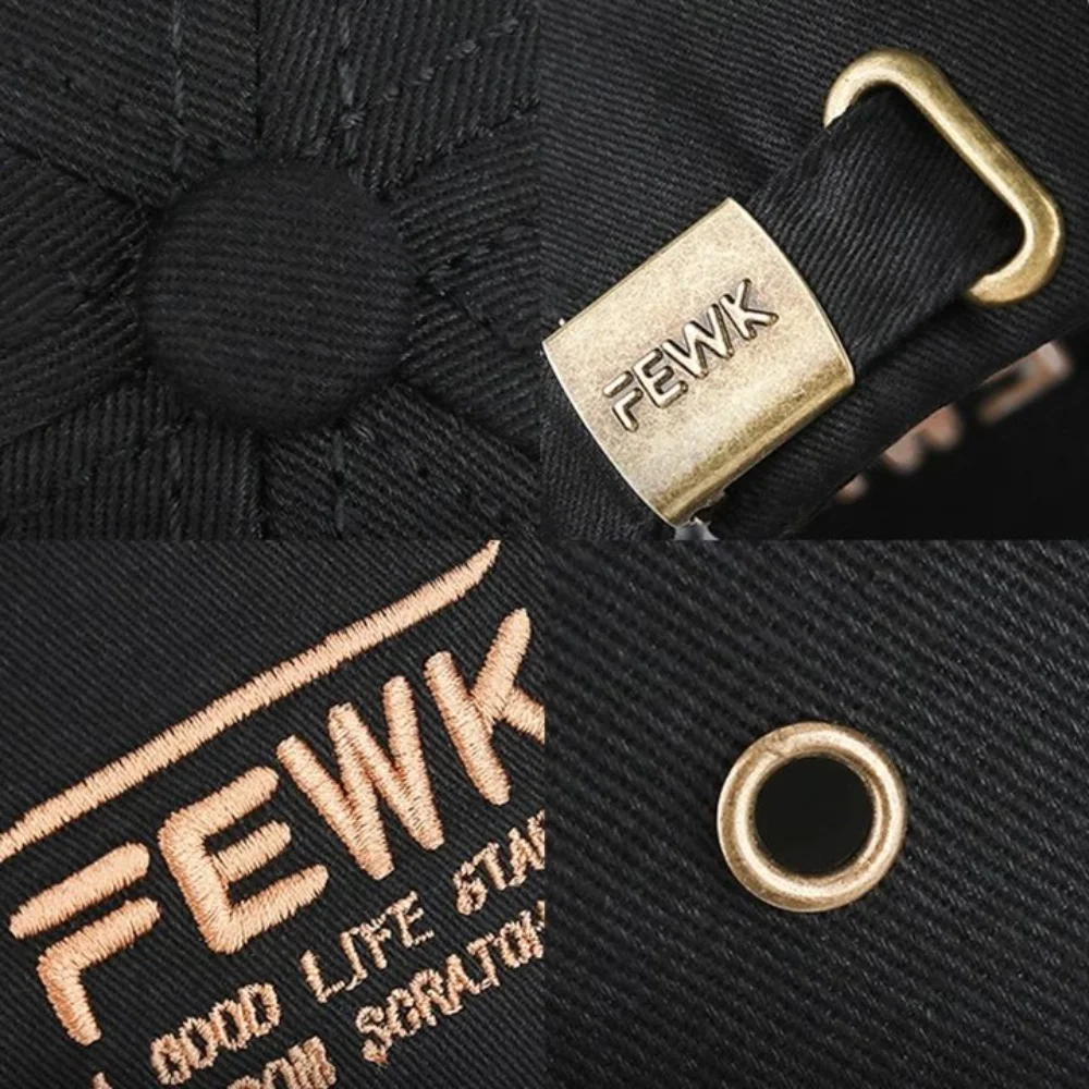 통기성 편지 자수 모자 빠른 건조 경량 남성용 양산 모자 자외선 차단 금속 모공 야구 모자 여름