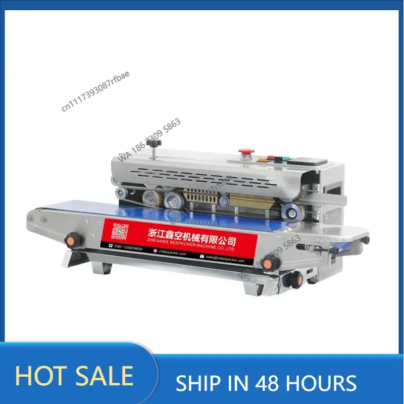 FR-770 stainless steel automatic continuous commercial film sealing machine printing bread biscuits miscellaneous grain moon