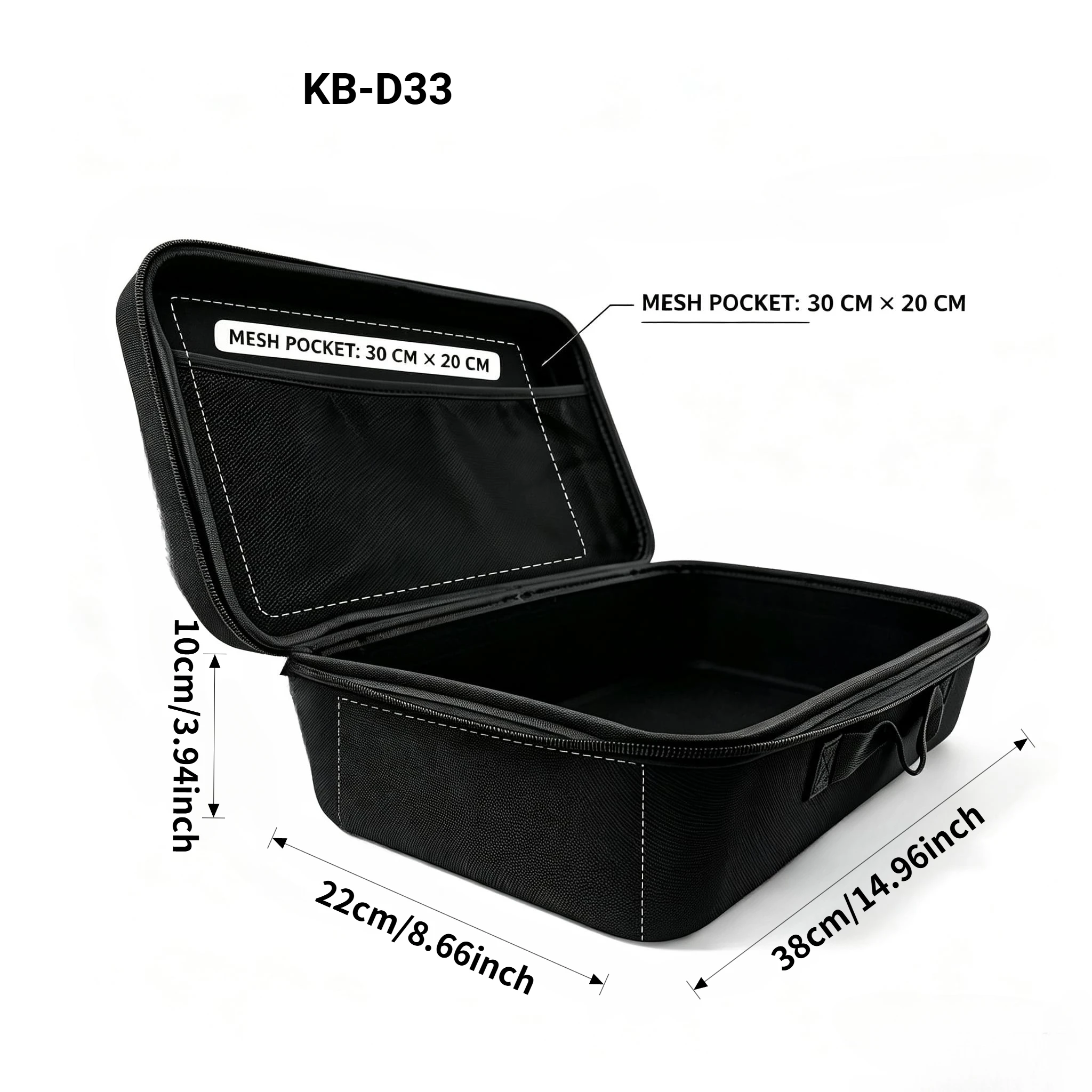 Multimeter Hard Carrying Case EVA Storage Bag For Fluke 376 Clamp Meter Digital Multimeter Test Probes Multiple Tools Organizer