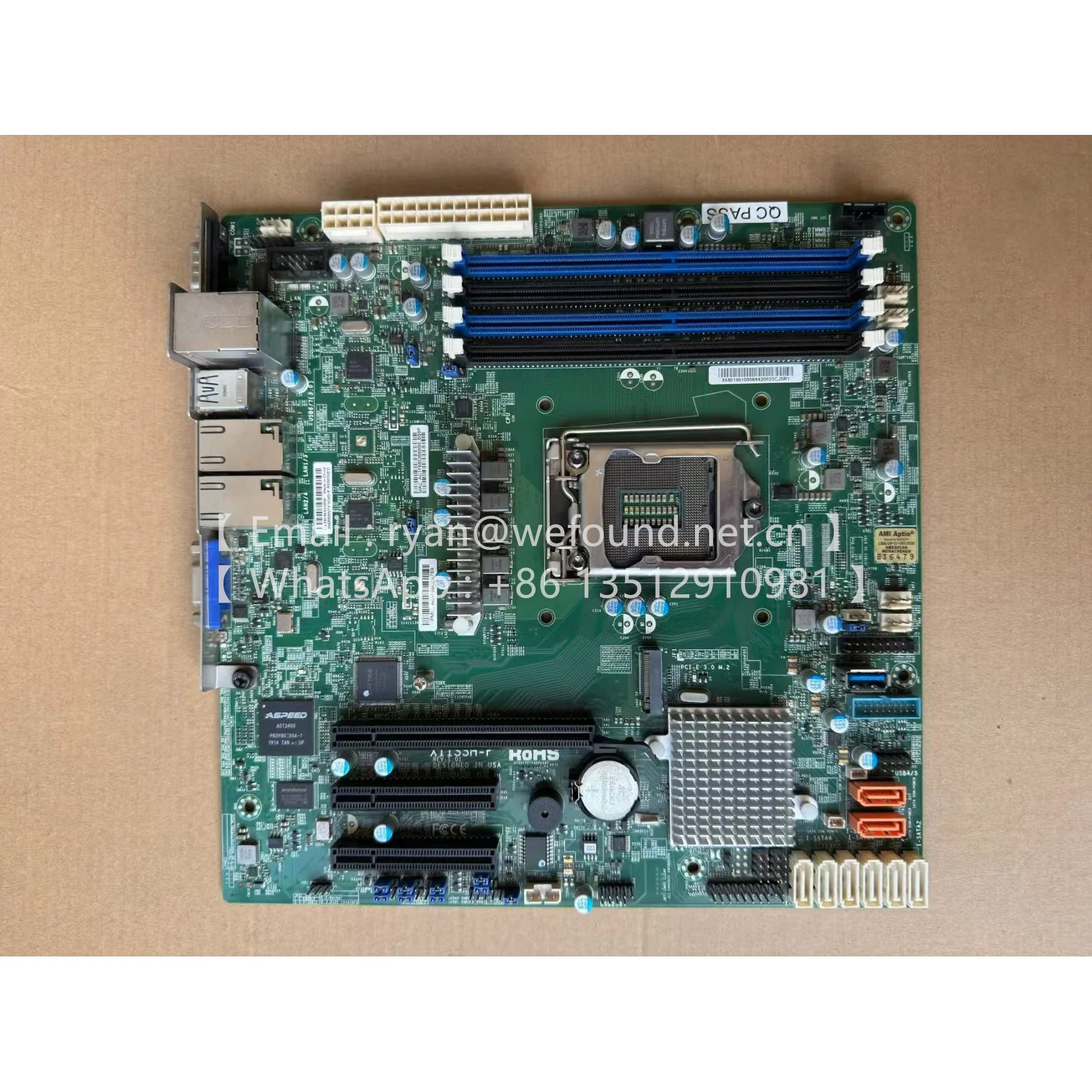 x11ssh-f, x11ssm-f ,x11ssl-f ,X11SCL-F ,X11SCL-IF for Supermicro Motherboard