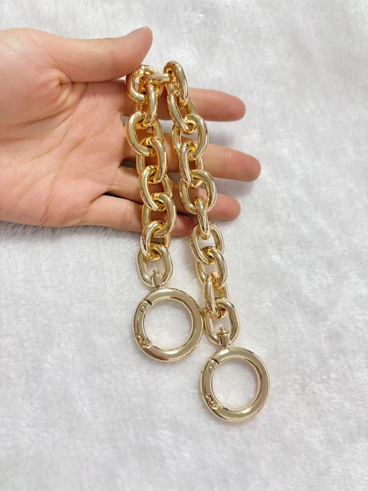 Große Umhängetasche o Kette Luxus kette Frauen Umhängetasche Riemen Ersatz taschen Riemen Aluminium antike Farbe hohe Qualität – Detail 5