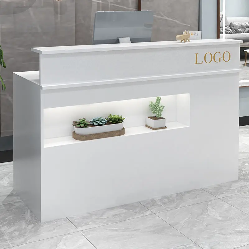 

Modern Design Reception Desk Receptionist Industrial Commericial Salon Elegant Reception Desks Elegant Customer Bureau Furniture