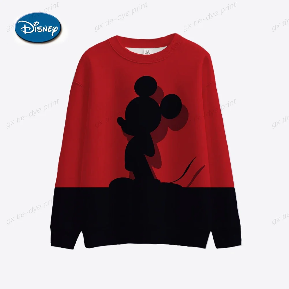 Disney Women\'s Hoodie and Sweatshirt Mickey Mouse Fall Sweatshirt Fall Spring Harajuku Long Sleeve Hoodie Clothes 2024