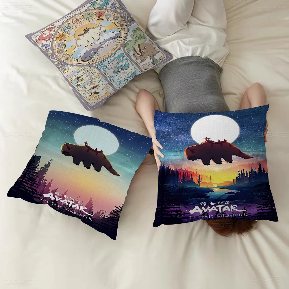 

Avatar The Last Airbender Appa Cushion Cover Pillow Cover Decor Pillowcase Printed Cushion Case for Couch