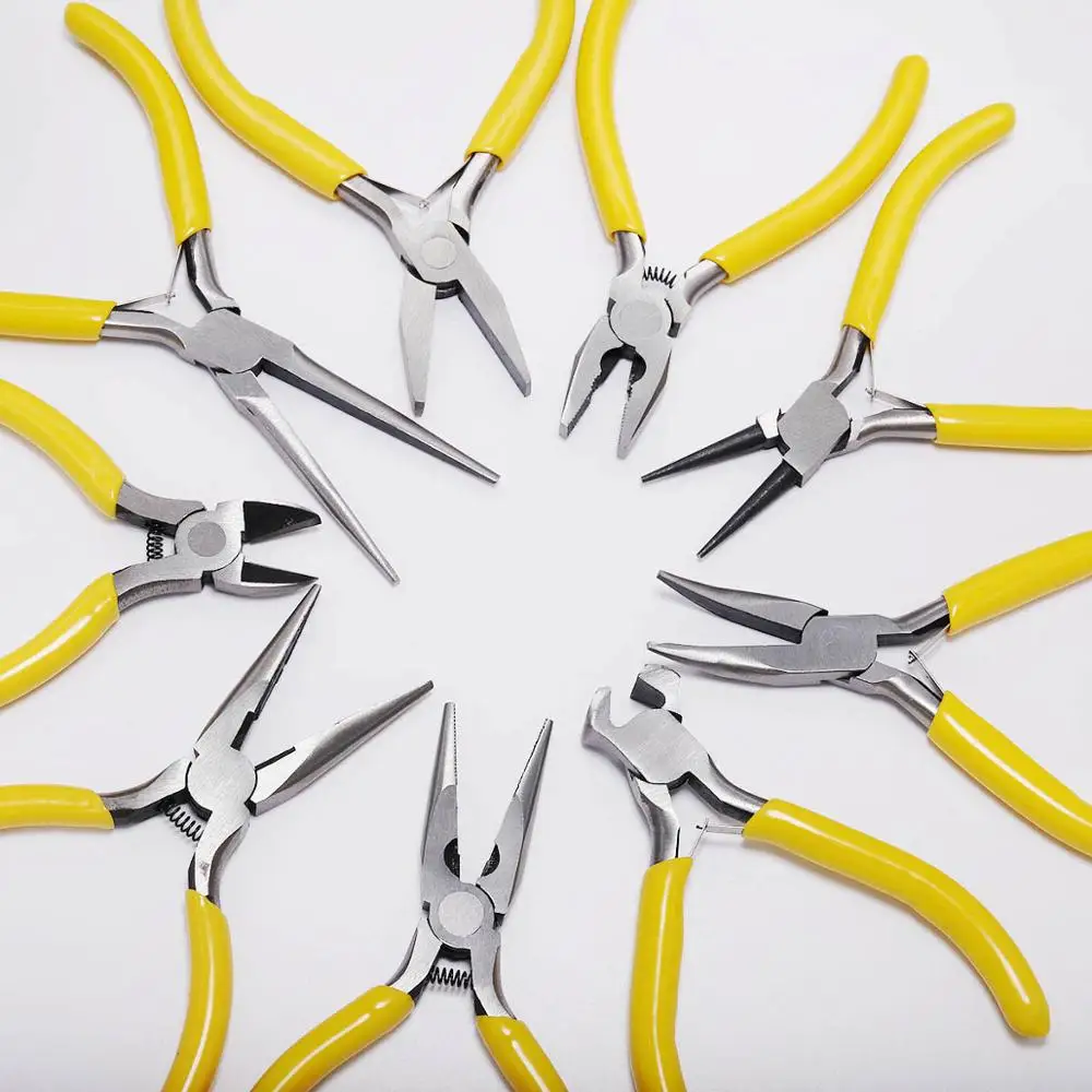 Jewelry Pliers Tools & Equipment Kit Long Needle Round Nose Cutting Wire Pliers for DIY Jewelry Making Accessories