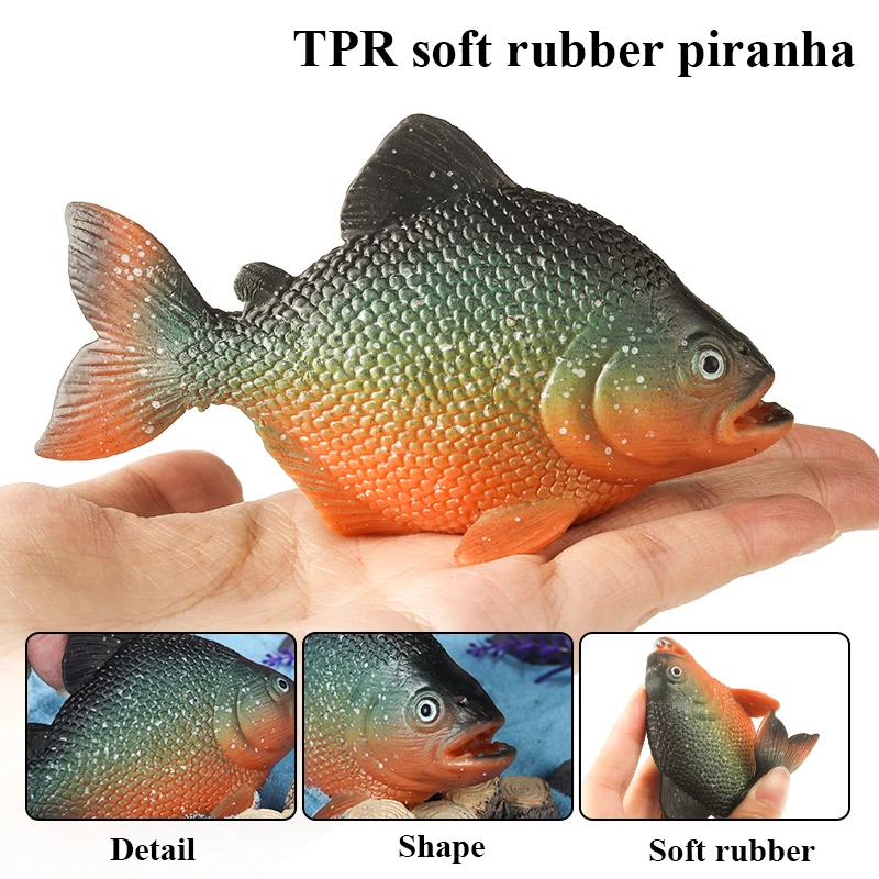 Oenux Meeresleben Tier Tintenfisch Krabbe Clownfisch Lionfish Seestern Hai Schmetterling Fisch Fliegender Fisch TPR Weiches Modell Spielzeug Kind Geschenk – Detail 16