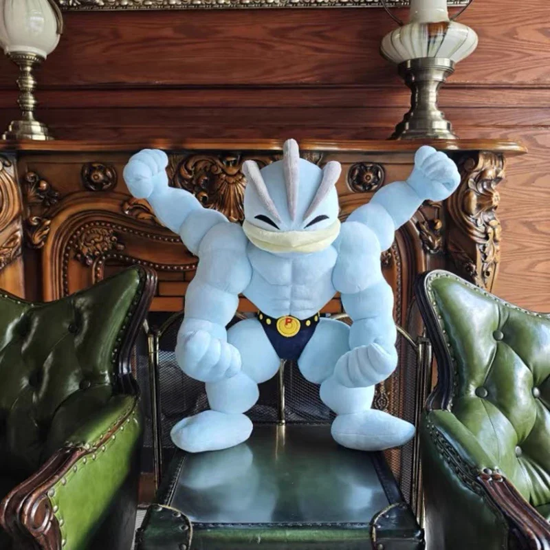 

Плюшевые игрушки Pokemon Machamp, 50 см, кавайная подушка, мультяшные мягкие рождественские подарки для детей, плюшевые куклы Pokémon, аниме, Machamp