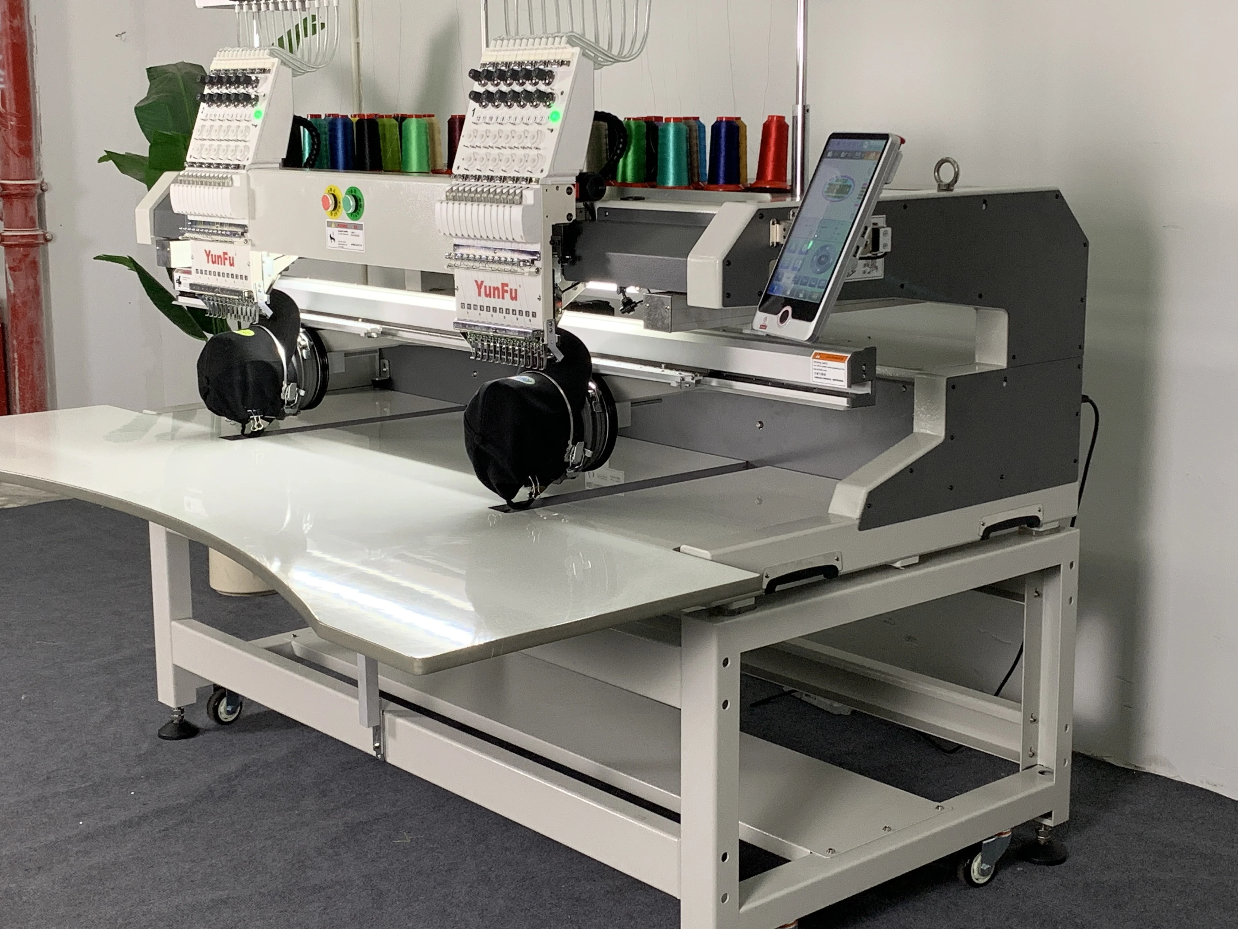 Cost Effective 2 Head Multi Needle Embroidery Machine Easy Operation for Clothing Logo Custom