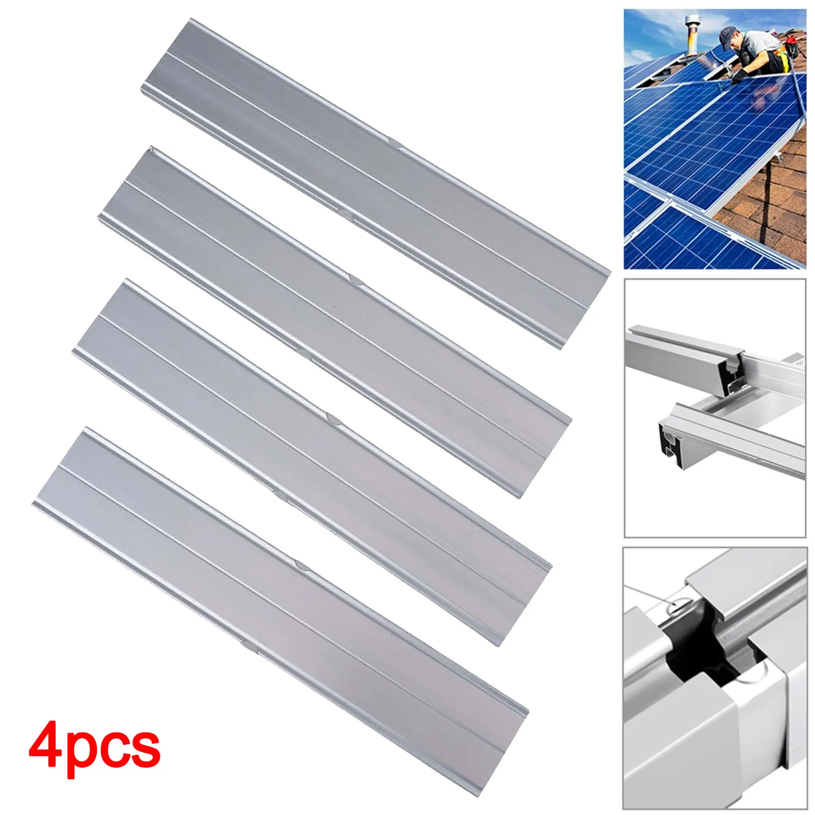 موصل السكك الحديدية الشمسية الفضية موصل معدني للمشروعات الشمسية موصل منزلق موصل آمن تطبيق متعدد الاستخدامات #3