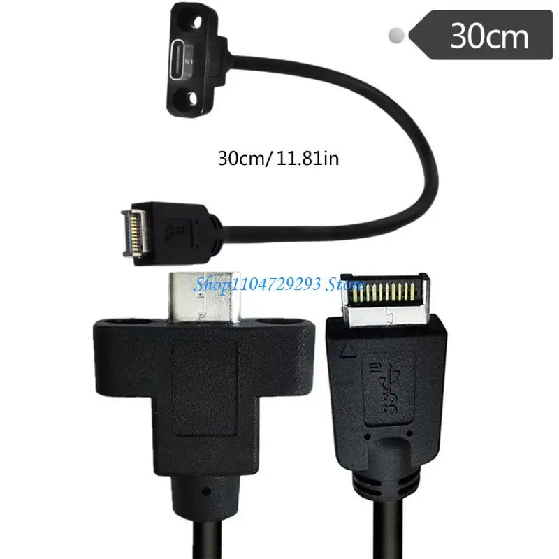 Y2GD USB 3.1 to USB 3.1 Type C Cable Gen2 10Gbps Front Panel Internal Adapter