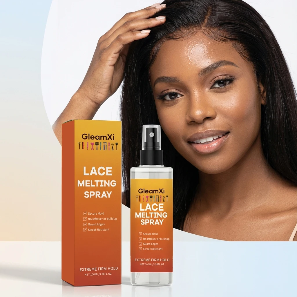 

Lace Wig Adhesive Spray 100ml, Gentle Hold, Lightweight & Fluffy Wig Styling Spray, Dual Moisturizing, Helps Relieve Dry Scalp
