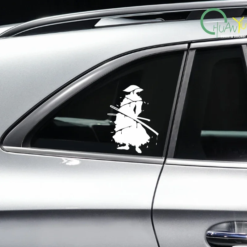 Personalized Japanese Black Warrior Modified Car Stickers JDM Stickers Ghost Warrior Window Scratches Cover Car Stickers