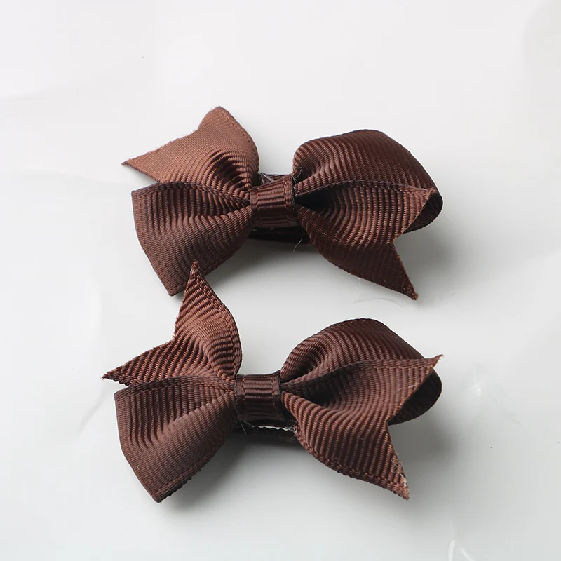 40pcs Baby Girls Ribbon Bow Clips Hairpins Alligator Metal Hair Bows Clip Headwear Hairbows Hair Accessories