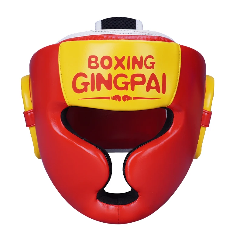 Kids Boxing Helmet MMA Sanda Muay Thai Safety Head Gear Taekwondo Full-Covered Headgear Kids Training Protective Equipment