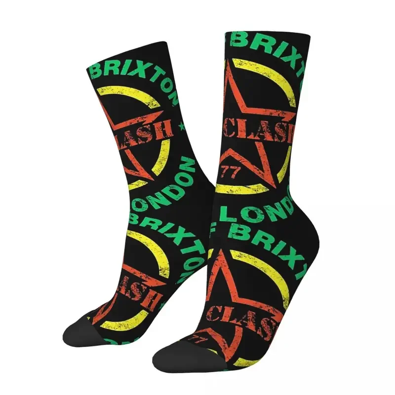 

The Clash Guns Men Women Socks Outdoor Novelty Spring Summer Autumn Winter Stockings Gift