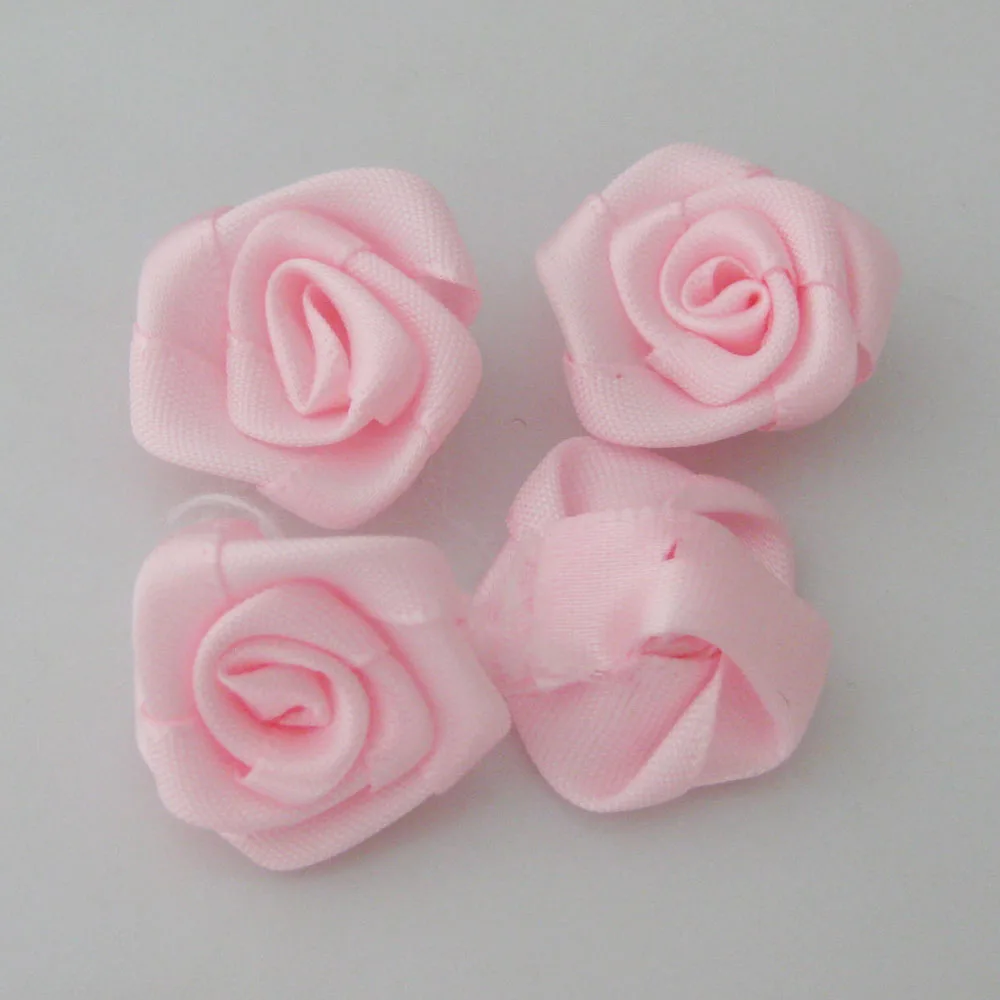 About 30MM Cloth Rosettes Flower 30Pcs DIY Craft Decoration Ribbon Rose DIY Sewing Accessories