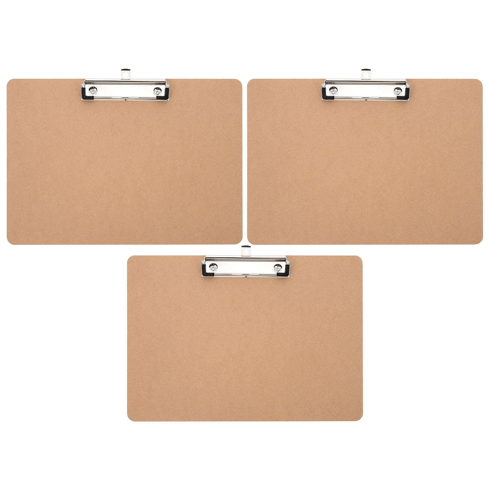 3 Pcs Hard Writing Board Office Clipboard with Light Storage Heavy Duty Portable