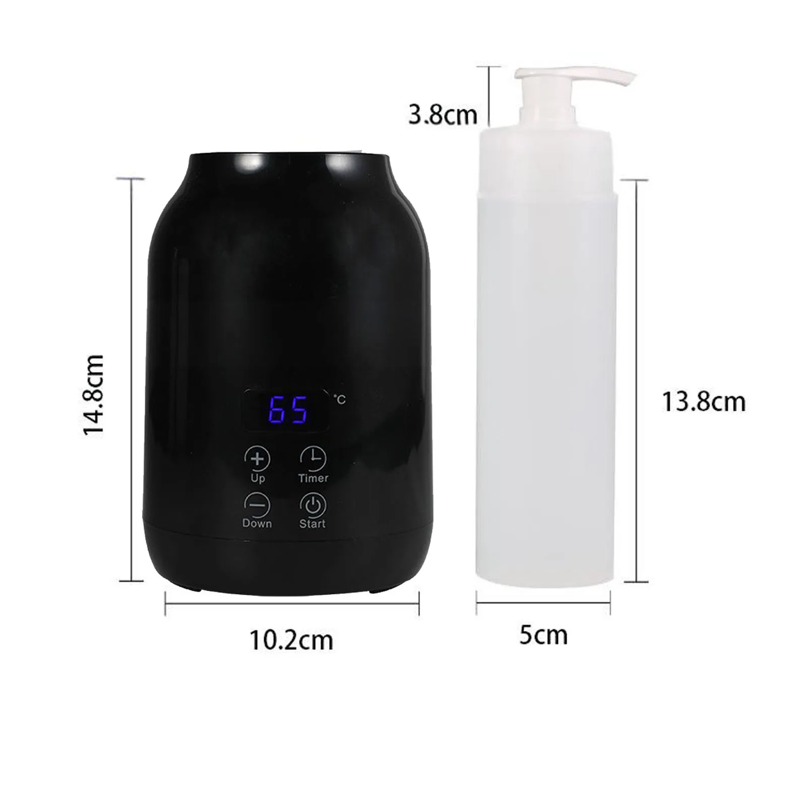 Massage Oil Digital Heater Massage Oil Warmer  Temperature Time Adjustable Multifunctional Lotion Oil Heater