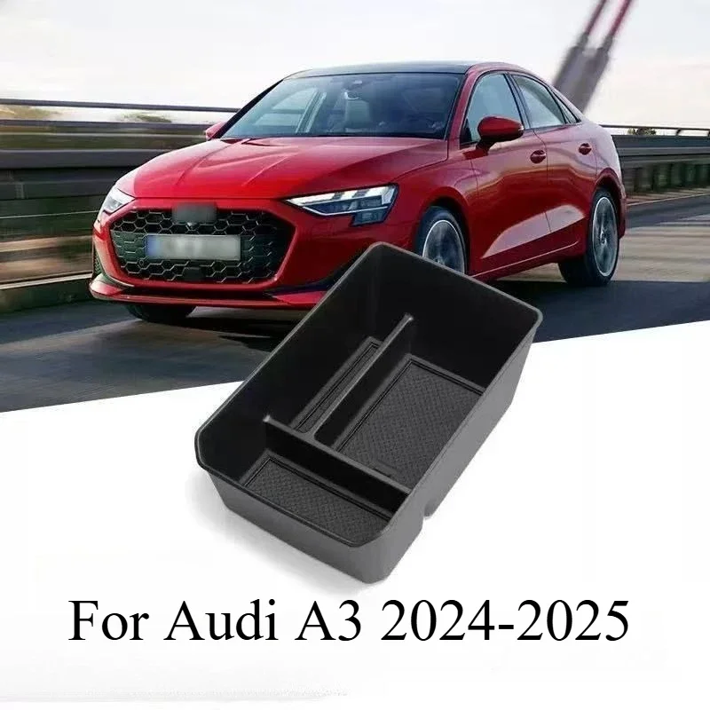 

Car Central Armrest Storage Box for Audi A3 2024-2025 Gen Center Console Organizer Containers Interior Accessories