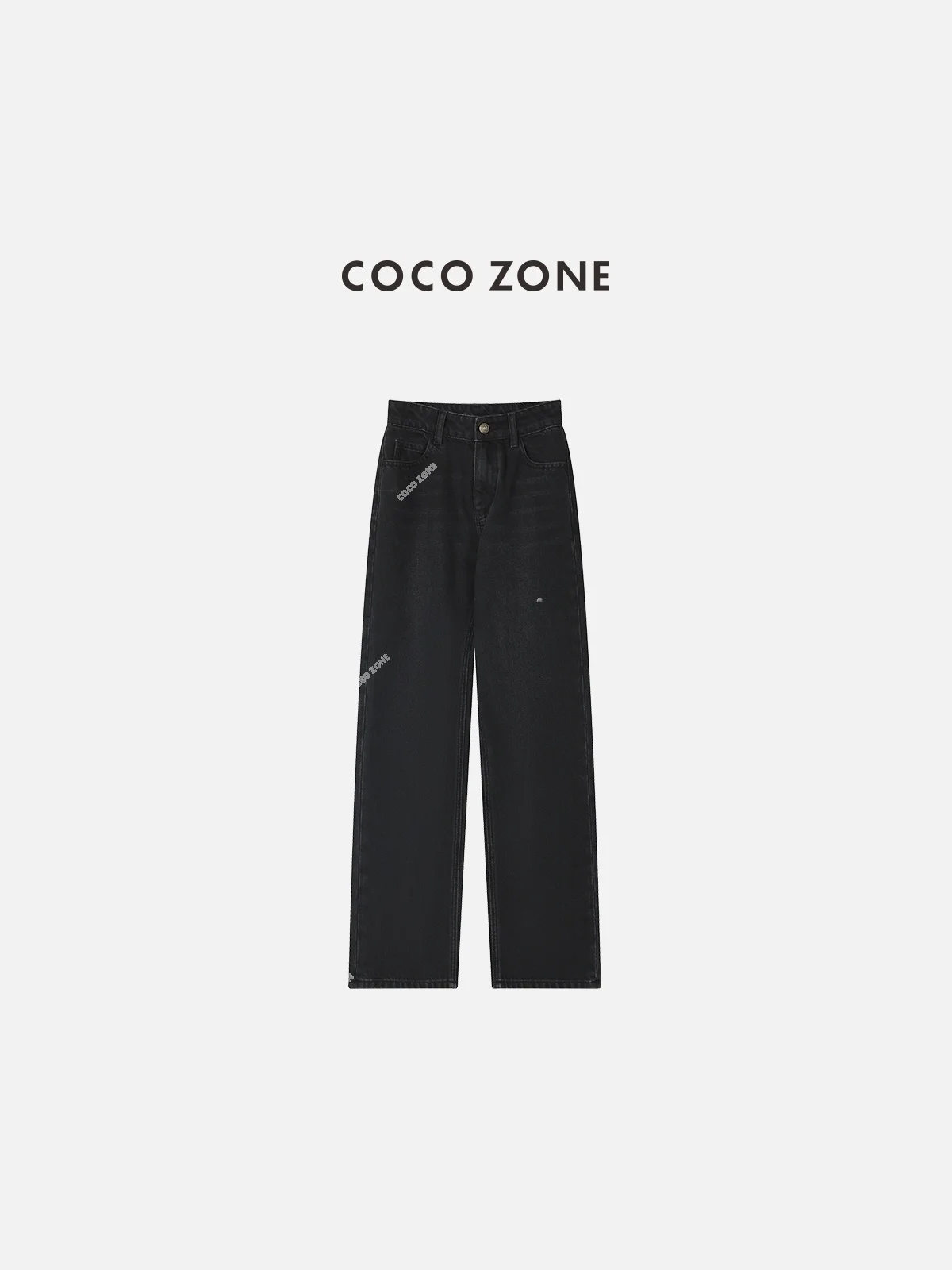 

Джинсы Zone прямого кроя, утягивающие, укороченные, повседневные, женские, с широкими штанинами, черные, свободного кроя