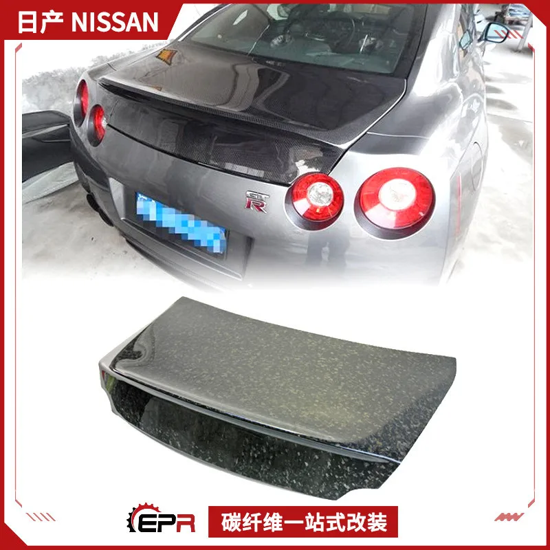 

Подходит для модификации Nissan Ares R35 GTR, крышка багажника из углеродного волокна, модель DO, задняя крышка багажника.