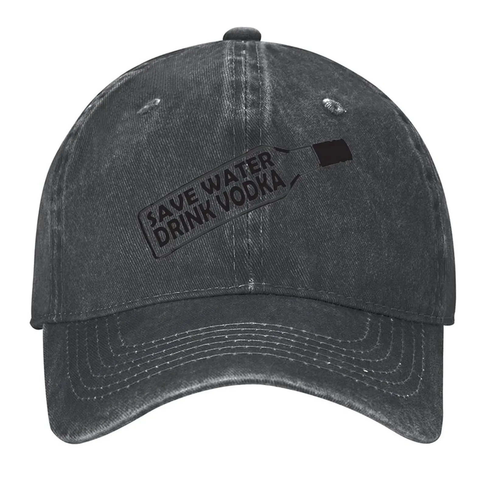 

Save water drink vodka Baseball Cap Cosplay fashionable luxury woman cap birthday Men Golf Wear Women's